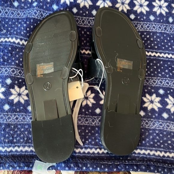 Shade And Shore (Target) Women’s Black Sandals Size 10 NWT - Picture 4 of 5